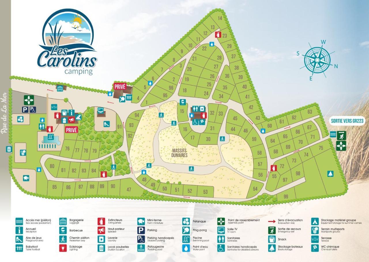Camping Les Carolins Saint-Lo-d'Ourville Экстерьер фото